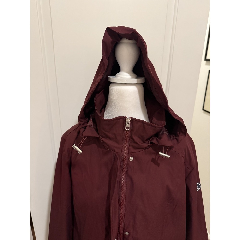 Lands' End Women's 3-in-1 Systems Jacket Outer Shell Only -‎ Maroon, Size XL - Picture 3 of 15